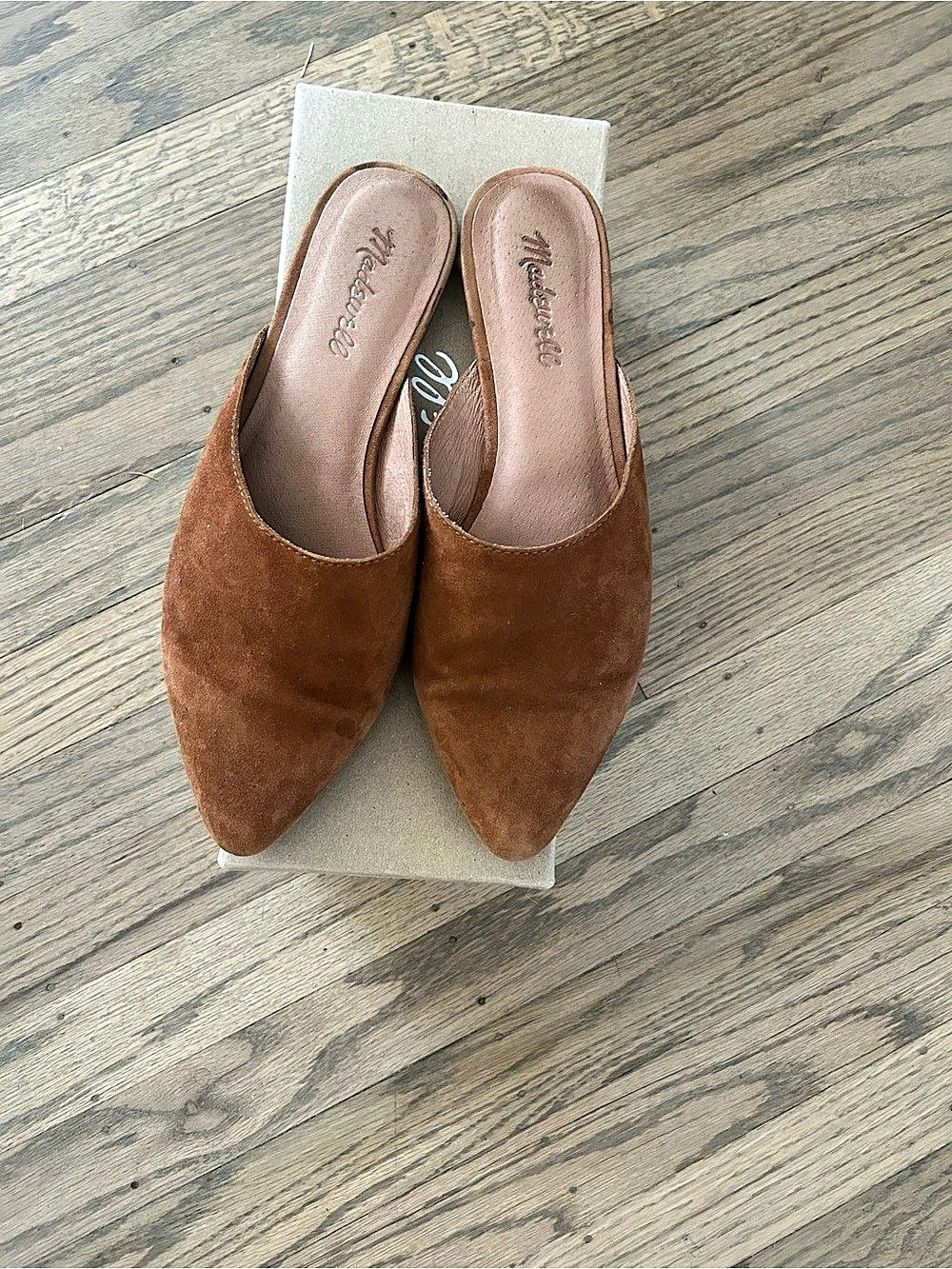 The Remi Mules in Kid Suede